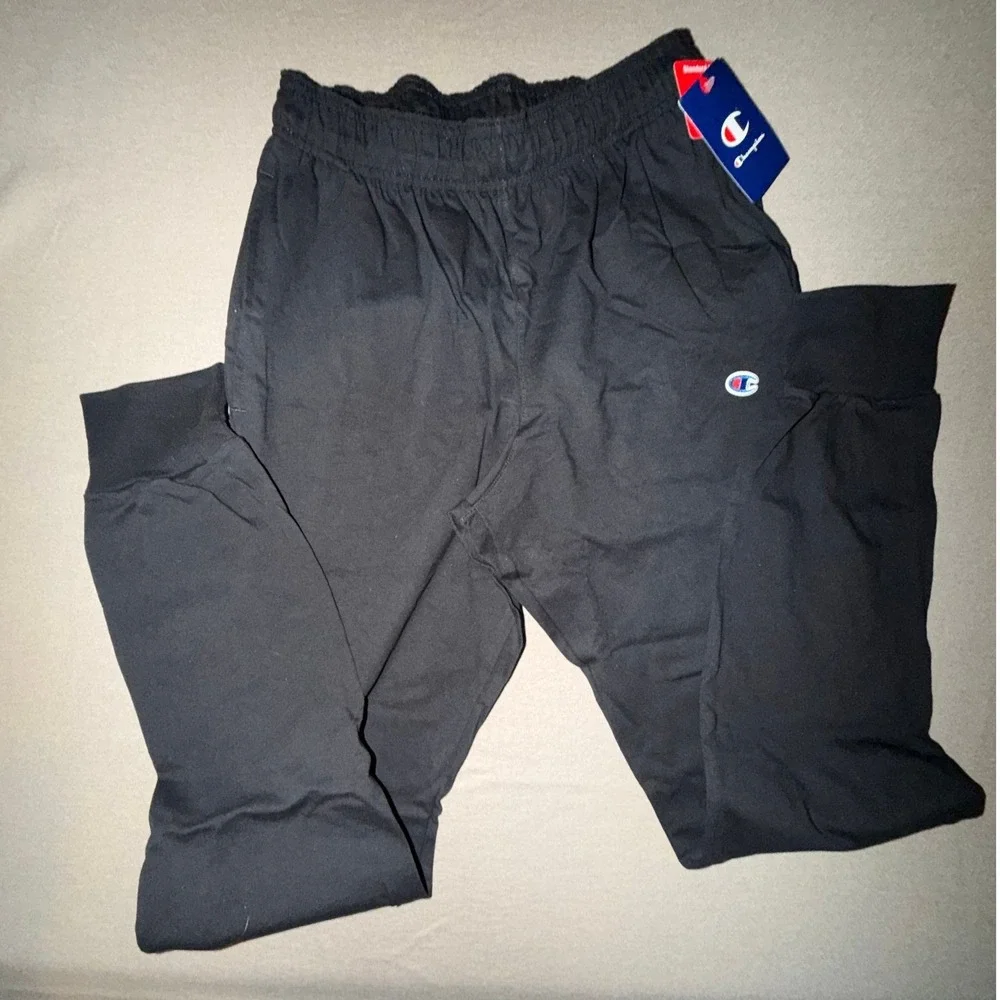 Champion Men's‎ Black Jogger Sweatpants Standard Fit P7308, Size S, NWT - Picture 8 of 9